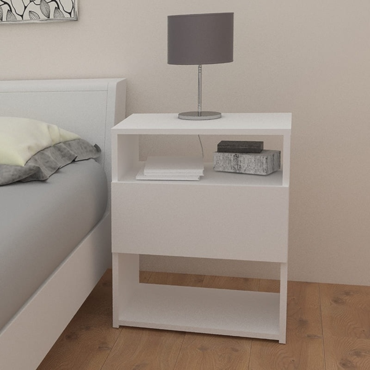 DIELFE MESA DE LUZ CLÁSICA 1 CAJÓN - Imagen 5