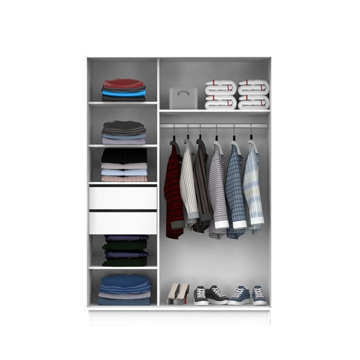 DIELFE PLACARD 2 PUERTAS CORREDIZAS 1,35Mt PE135 - Imagen 3