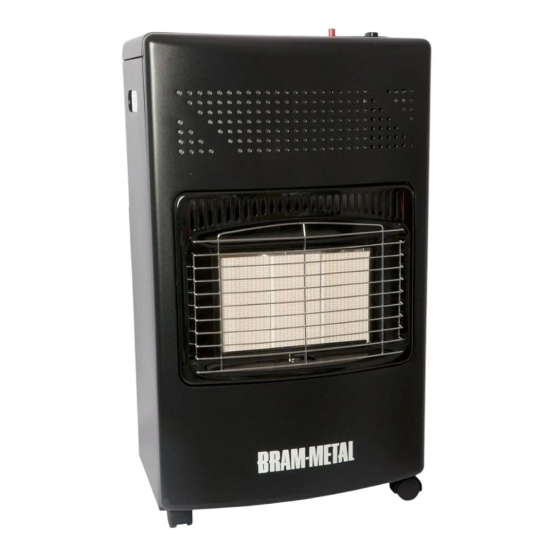 ESTUFA GARRAFERA PLEGABLE BRAM METAL 23748/2 COLOR NEGRO