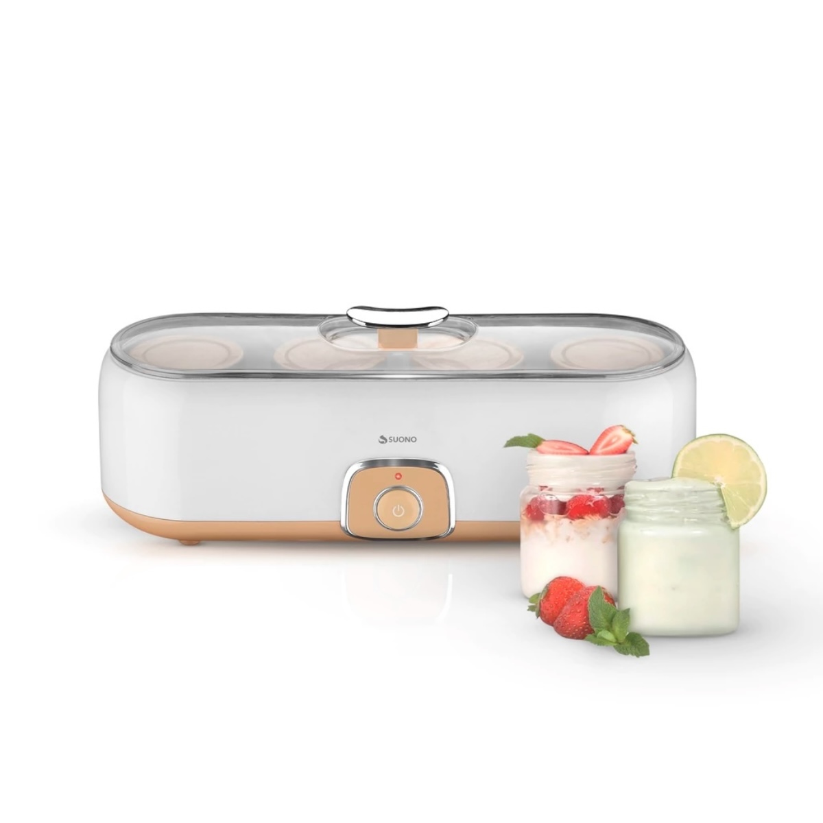 SUONO YOGURTERA ELÉCTRICA 720ML 4 VASOS NARANJA