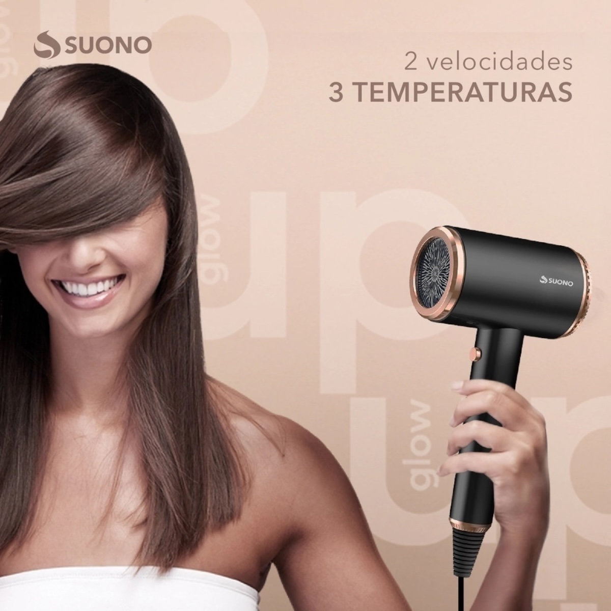 SUONO SECADOR PRO CON FUNCIÓN FRÍO 1600W NEGRO - Imagen 4