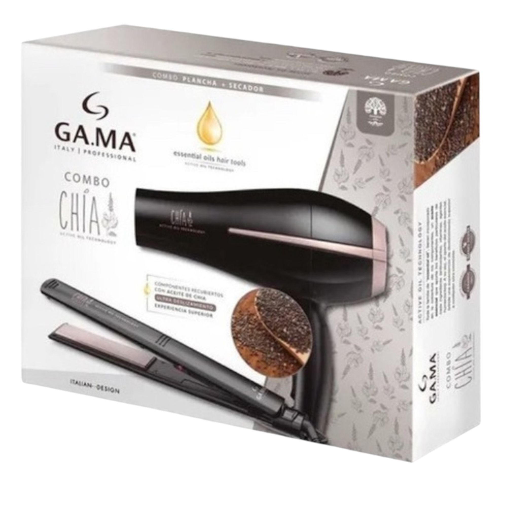 COMBO GAMA SECADOR ELEGANCE BORA + PLANCHITA ELEGANCHE CHIA - Imagen 5