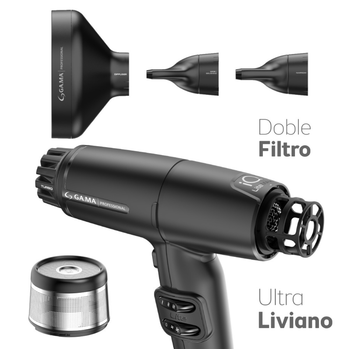 SECADOR GAMA ITALY IQ LITE - NEGRO - Imagen 3