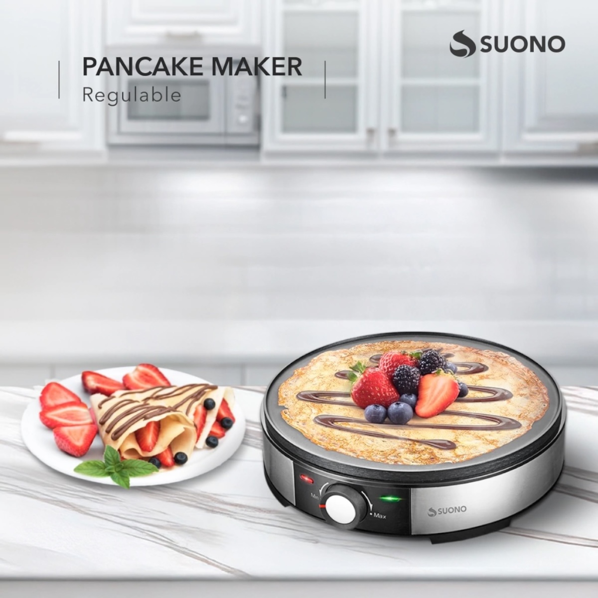 SUONO PANQUEQUERA REGULABLE 1200W ACERO - Imagen 7