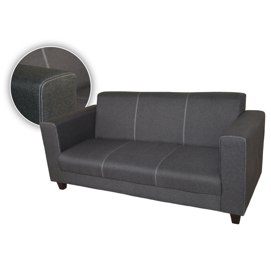 SILLÓN QATAR 3 CUERPOS SIN CAMASTRO COLOR PIEDRA