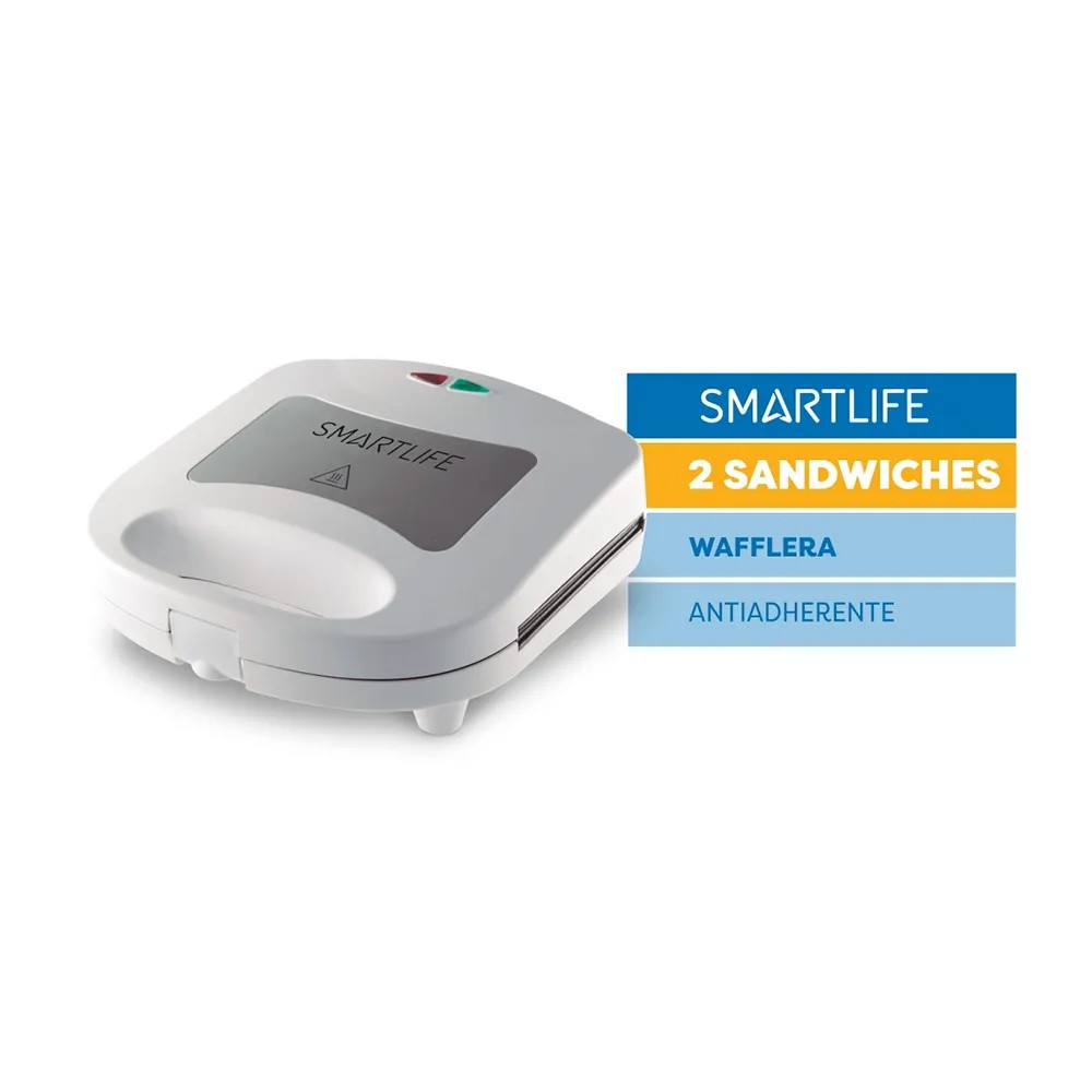 SMARTLIFE SANDWICHERA WAFLERA ELÉCTRICA 2 EN 1 SL-SWD5000