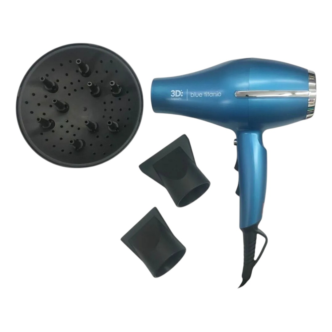 GAMA SECADOR TEMPO COMPACT 3D BLUE TITANIO - Imagen 4