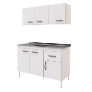 COMBO BAJO MESADA + ALACENA + BACHA 1.20M DELOS BLANCO