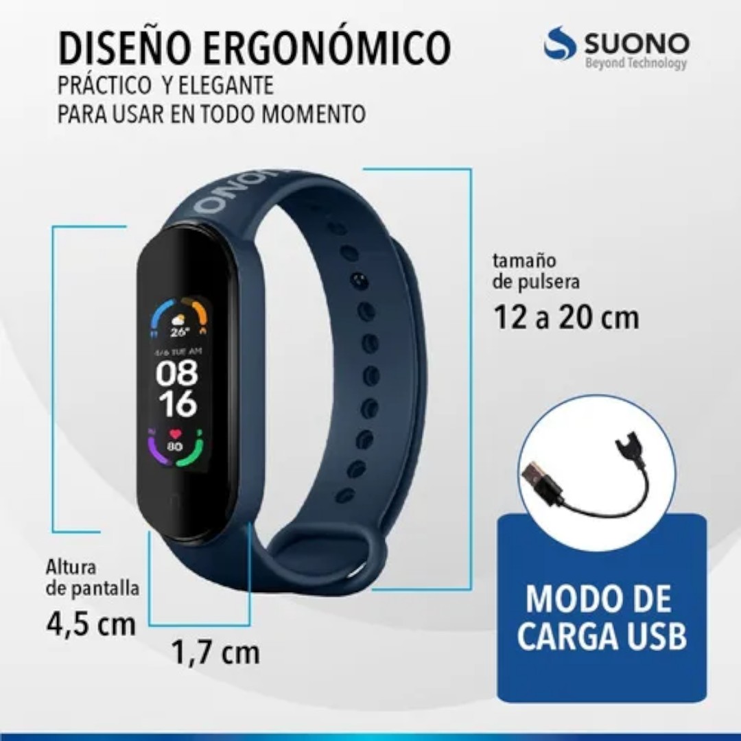 SMART WATCH M6 SUONO COLOR NEGRO - Imagen 3
