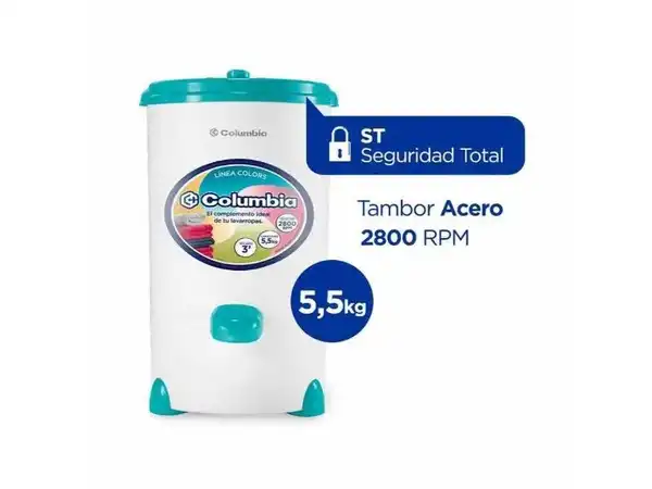 SECARROPA COLUMBIA 5.5 KG MOD. HTS5501/03/04 COLOR